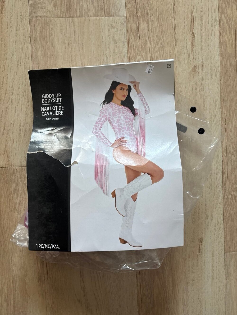 Cowgirl costume giddy up body suit